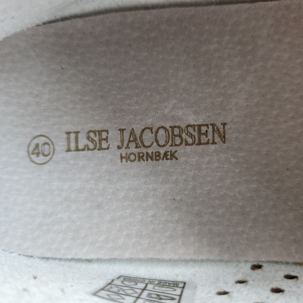 Ilse Jacobsen NWOB Tulip Slip Ons Shoes Sneakers Flats Silver Size 40 - Picture 9 of 9